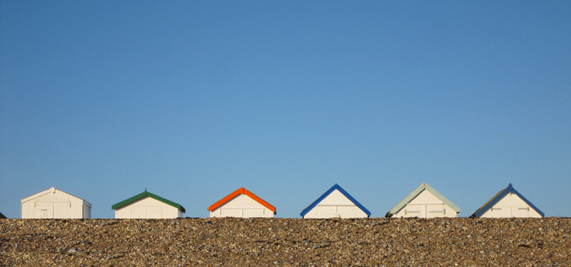little beach huts